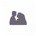 bride & groom silhouette AUTOGRAPH POSTER posters by partypassion bride & groom silhouette AUTOGRAPH POSTER posters