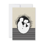 Bride & Groom Silhouettes Save the Date Cards Custom Invitation