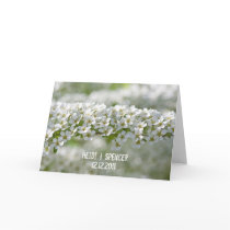 Bride & Groom Spiraea Card