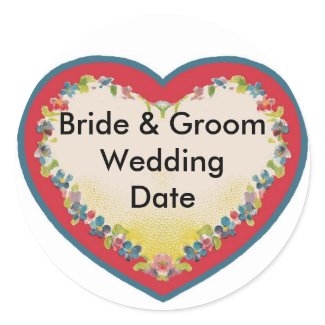 Bride & Groom sticker