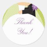 Bride & Groom Thank You Sticker