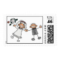 Bride & Groom wedding stamps stamp