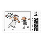 Bride & Groom wedding stamps