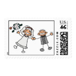 Bride & Groom wedding stamps