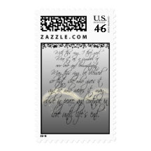 Bride & Groom With This Ring I Thee Wed Stamp