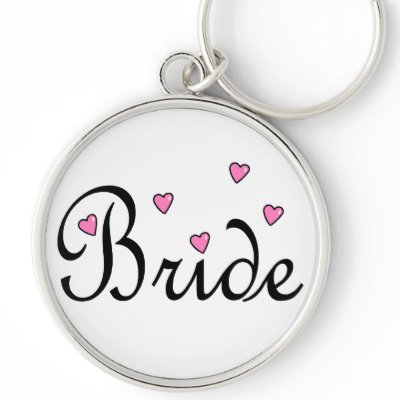 Bride Hearts Keychain