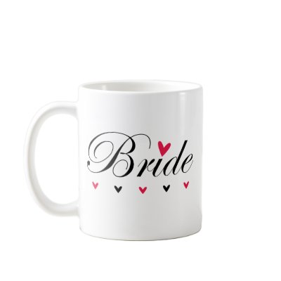 Bride Hearts Coffee Mugs
