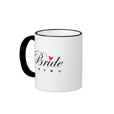 Bride Hearts Coffee Mugs