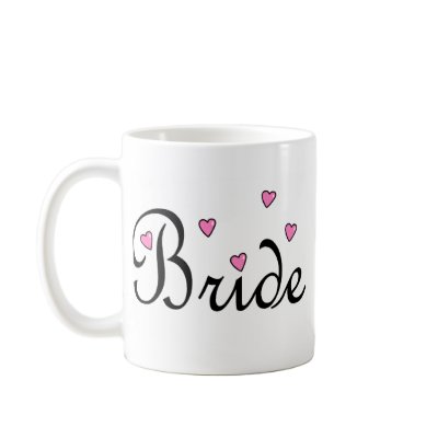 Bride Hearts Coffee Mugs