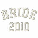 Bride hooded sweatshirt jacket embroideredshirt