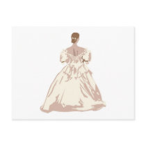 Bride in Antique Style Gown postcards by White_Wedding Bride in Antique Style Gown postcards
