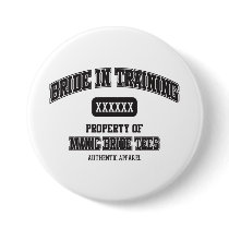 Bride In Training Button (White) by ManicBride Bride In Training Button (White)