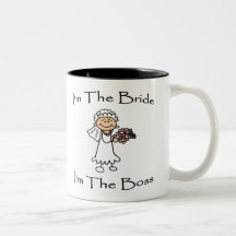 Bride Is Boss Coffee Mugs