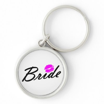 Bride Kiss Keychain