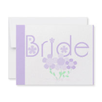 Bride Lilac Flowers Tshirts and Gifts Invite