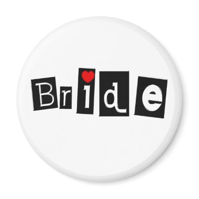 Bride Fridge Magnet