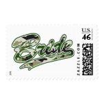 Bride/Military Green Camouflage Stamp