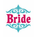 Bride (Moroccan) Hot Pink & Tiffany Blue shirt