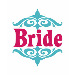 Bride (Moroccan) Hot Pink & Tiffany Blue shirt