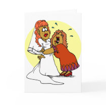 Bride Mother Wedding Day Ceremony Greeting Cards