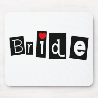 Bride mousepads