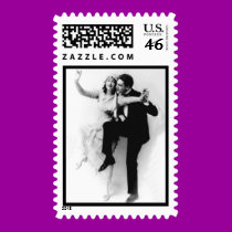 Bride n Groom Dancing Stamp stamps