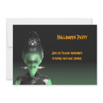 Bride of Frankenstein - Halloween Party Invitation