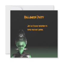 Bride of Frankenstein - Halloween Party Invitation