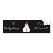 "Bride Onboard" Bumper Sticker -Customizable bumper stickers by Yve_13 "Bride Onboard" Bumper Sticker -Customizable bumper stickers