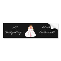 "Bride Onboard I" Bumper Sticker - Customizable bumper stickers