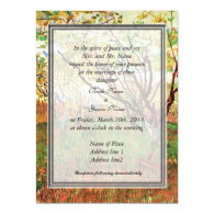 Bride parents' invitation, Orchard in Blossom Announcement