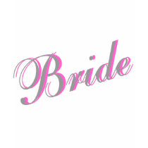 Bride (Pink and Gray) t-shirts