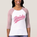 Bride Pink Baseball Tee t-shirts