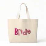 Bride Pink Brown Canvas Bags