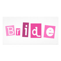 Bride Pink design! photo cards by angeria Bride Pink design! photo cards