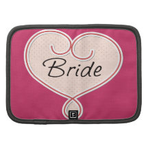 Bride Pink Heart Organizers