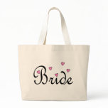Bride Pink Hearts Tote Bag