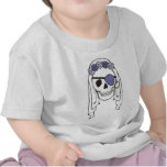 Bride Pirate Skull Lavender t-shirts