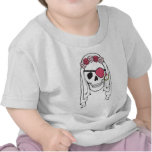 Bride Pirate Skull Mulberry t-shirts