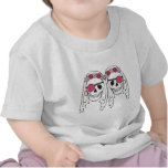 Bride Pirate Skulls in Mulberry t-shirts