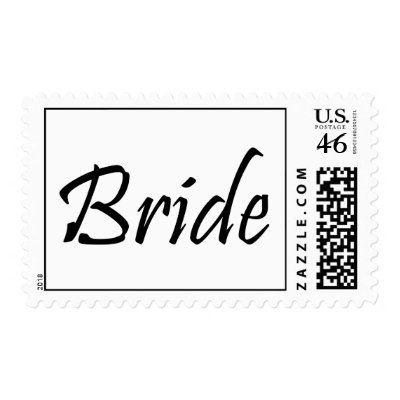 Bride Postage Stamp