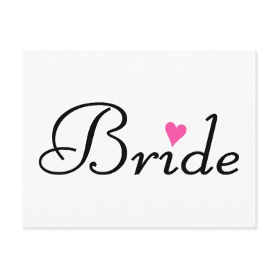 Bride Postcard