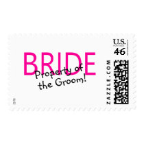 Bride Property Of The Groom Postage Stamps