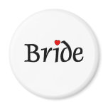 Bride (Red Hearts) Refrigerator Magnet