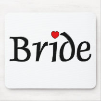 Bride (Red Hearts) mousepads