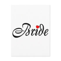 Bride (Red Hrt) Postcards