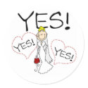 Bride Says Yes stickers