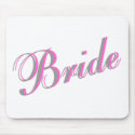Bride (Script) mousepads by BacheloretteGirl Bride (Script) mousepads