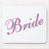 Bride (Script) mousepads