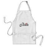 Bride (Script Red Hrt) aprons